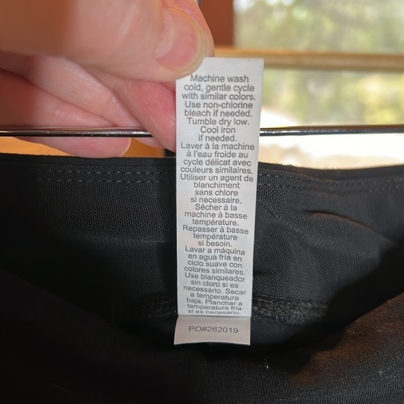 NWT Teez-Her Tummy Control Black High Waist Pull-On Leggings Cotton Sz Medium - Picture 9 of 11